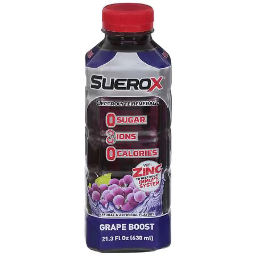 Suerox Zero Sugar Grape Electrolyte Beverage 21.3oz