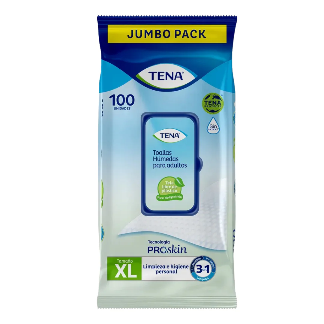 TENA Wipes with Oat and Vitamin E (100 Count)