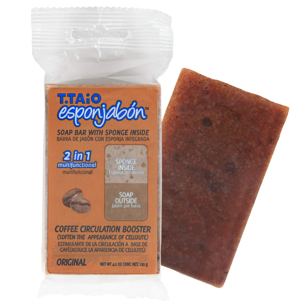 T.Taio Esponjabón Coffee Circulation Booster Soap Sponge (4.2oz)