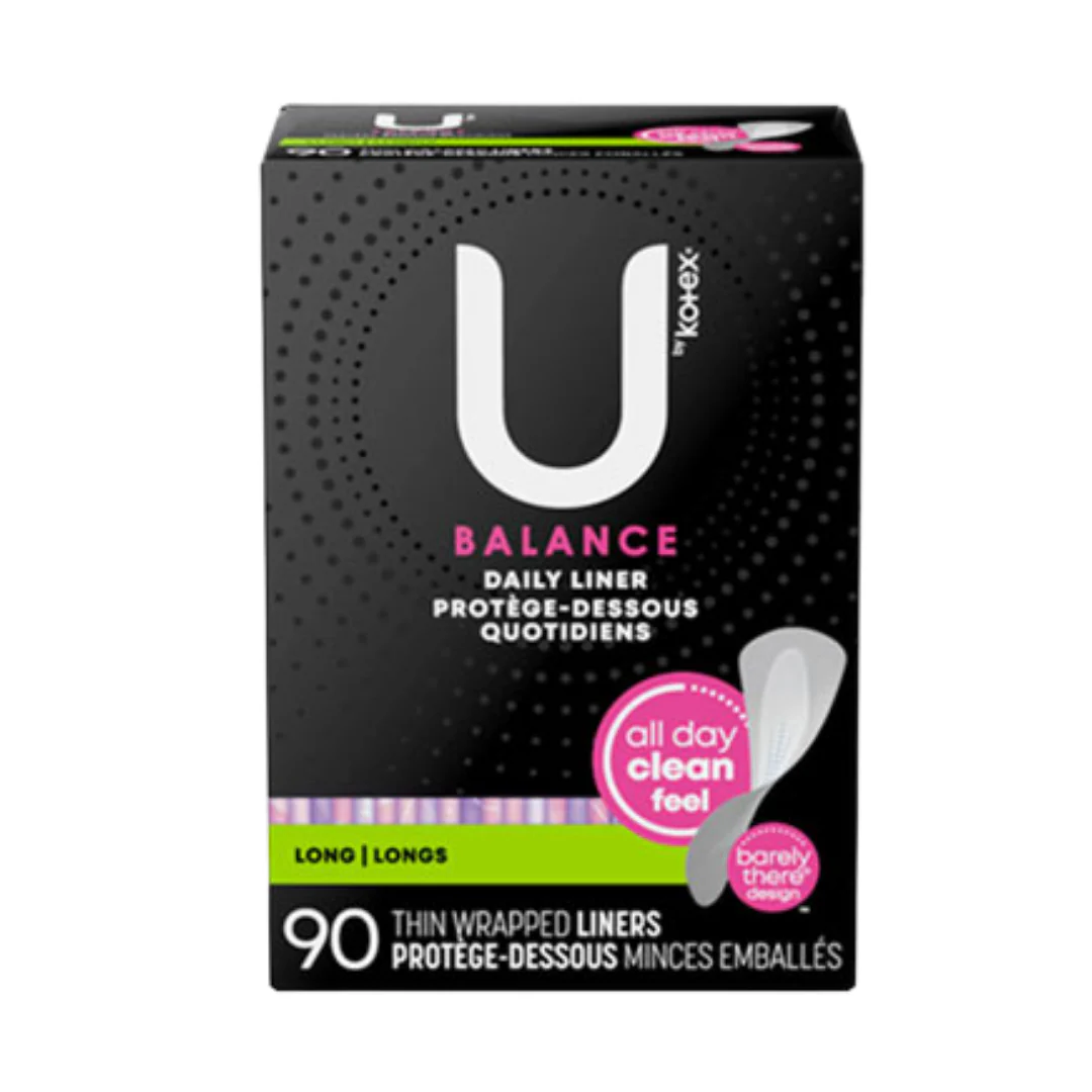 U by Kotex Balance Daily Liners Long (90ct)