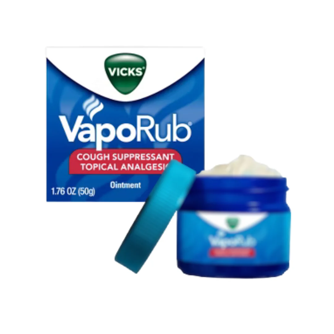 Vicks VapoRub Cough Suppressant Topical Analgesic Ointment (3.53oz / 100g)