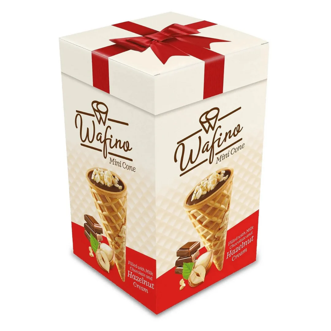 Wafino Mini Cone Hazelnut Cream (5.3oz)